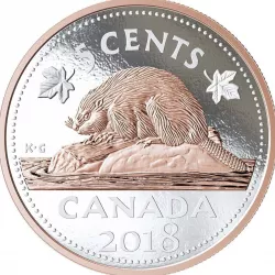 Canadian 5 cents  coin 3D model
