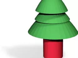 cartoon christmas tree