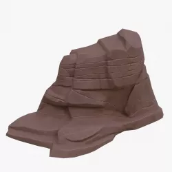 Cartoon stone 3D model