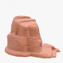Cartoon stone 4 3D model