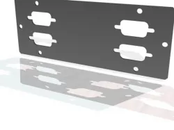 Chameleon 4-port DB9 Faceplate