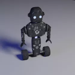 Character - Robot Low-poly  3D model