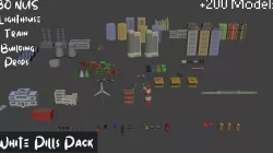 City Lowpoly Pack WhitePillsPack 3D model