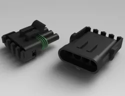 Conector Delphi 4 vias linear para terminal macho/fêmea (12010974 / 12015797)