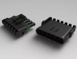 Conector Delphi 6 vias para terminal macho/fêmea (12010975 / 12015799)