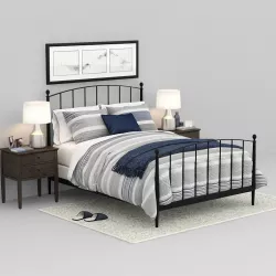 crate and barrel Mason Shadow Queen Bed 3D model