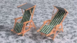Deck chair tip up