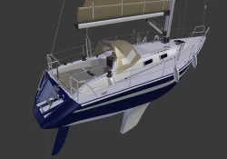 Detailed Sailing Ship 3D model