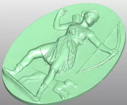 Diana relief 3D model
