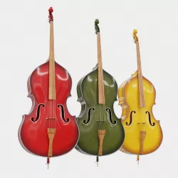 Double bass 3D model