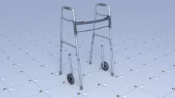 Elderly Walker Low-poly  3D model