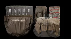 Fabric Cargo Pack 01 Low-poly  3D model