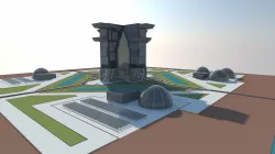 First Vertical City On Mars 3D model