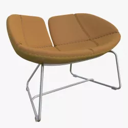 Fjord Armchair Brown Mental Ray 3D model