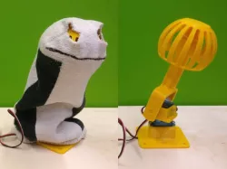 Gesture controlled Sock Puppet