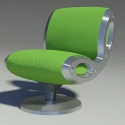 Gluon armchair Moroso 3D model