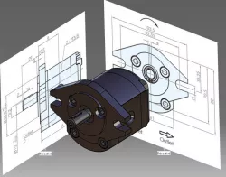 HGP-1A-2-2B Gear Pump (external shape only)
