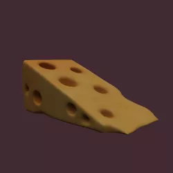 Holed Cheese 3D model
