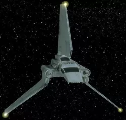imperial space shuttle star wars Lambda-class T-4a shuttle 3D model