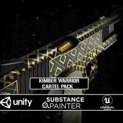 Kimber Warrior M1911 Cartel Pack Low-poly  3D model