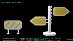 Low poly pointers 1 Low-poly  3D model