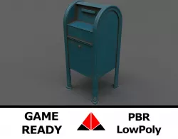 Mailbox Low-poly  3D model
