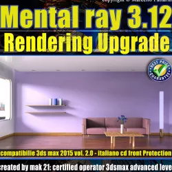 Mental Ray 3 12 3ds max 2015 Vol 2 Rendering Upgrade cd front 3D model