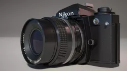 Nikon FE Mental Ray 3D model