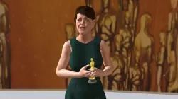 Olivia  Colman Low-poly  3D model