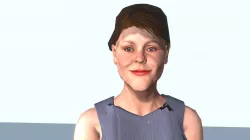 Olivia  Colman Low-poly  3D model