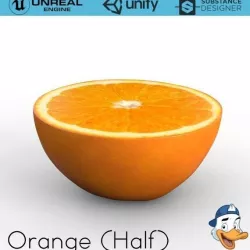 Orange Half 3D model