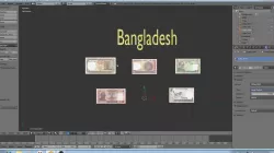 Paper - money models of Bangladesh Low-poly  3D model