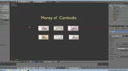 Paper - money models of Cambodia Low-poly  3D model