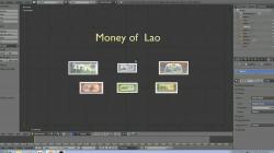 Paper - money models of Lao Low-poly  3D model