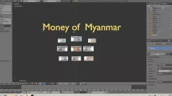 Paper - money models of Myanmar Low-poly  3D model