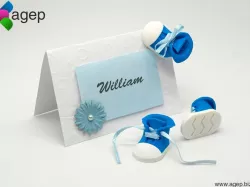 Place Card Decoration - Baby Shoe