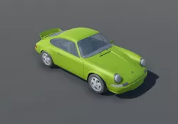 Porsche 911 Carrera 1972 Low-poly  3D model