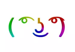 rainbow lenny face 3D model