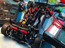 RC Car Active Suspension Shocktower on Schumacher Mi1