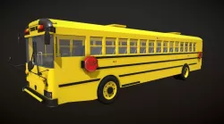 RE300 Bus School 3D model