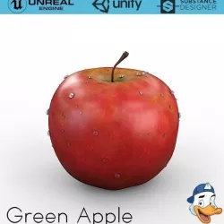 Red Apple 3D model