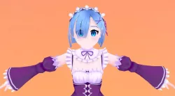 rem character Low-poly  3D model