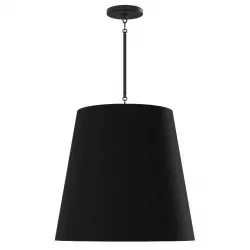 Restoration Hardware CICERO BARREL PENDANT 25 Black 3D model