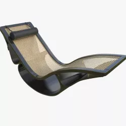 Rio Chaise Longue Black Mental Ray 3D model