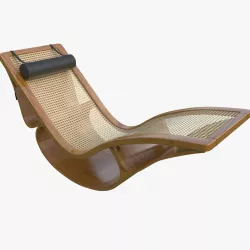 Rio Chaise Lounge Teak Mental Ray 3D model
