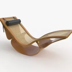 Rio Chaise Lounge Teak Vray 3D model