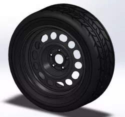 Roue 17" tole Citroen Peugeot
