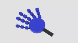  Round Robot Arm  3D model