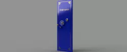 Safe door old cowboy style bank