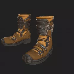 Scifi boots  Low-poly  3D model